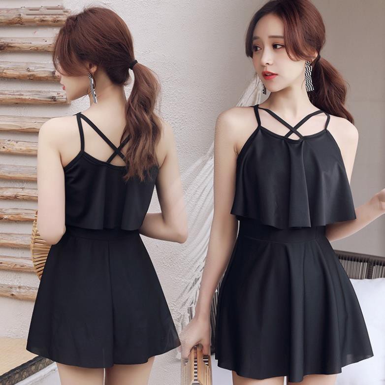 (THUN LẠNH) Bikini Bộ Bơi Nữ 1 Mảnh Dạng Váy Kín Đáo - HÀNG QUẢNG CHÂU