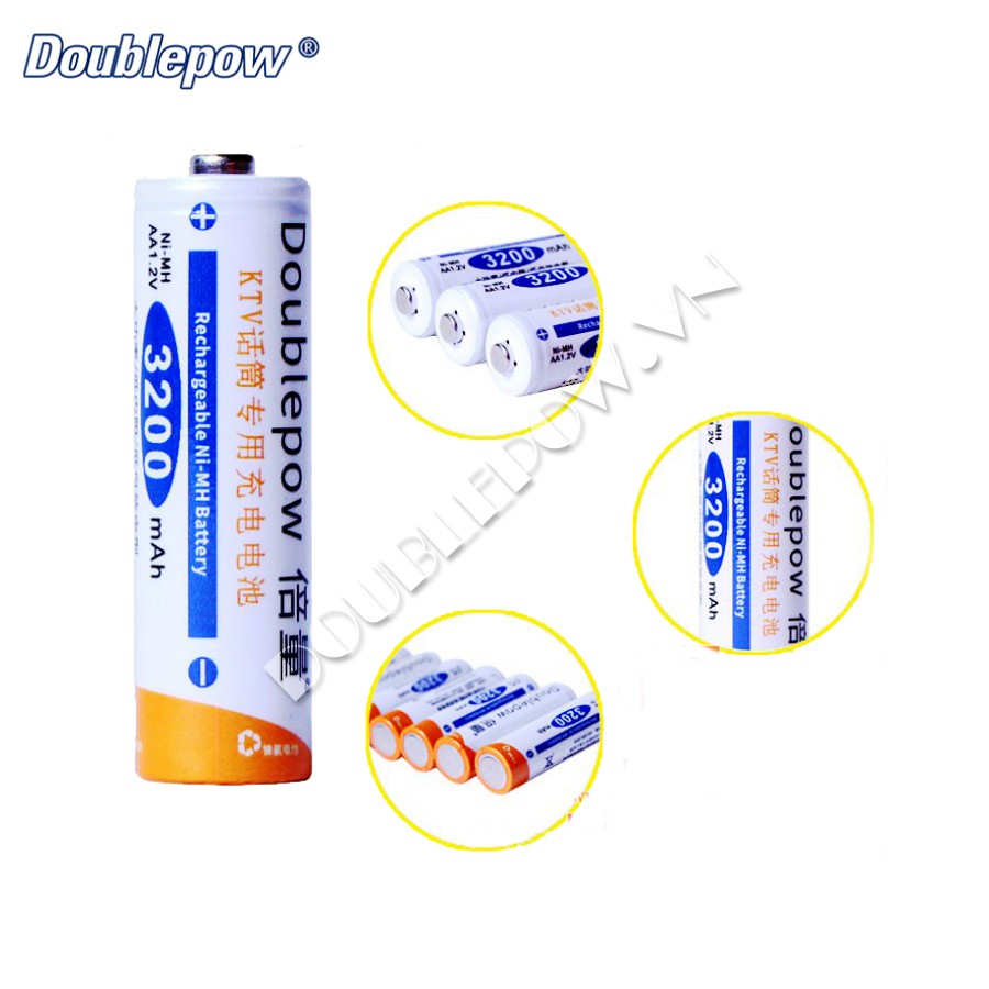 Pin tiểu sạc AA Doublepow 3200mAh