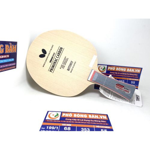 Cốt vợt Buttefly Primorac - 3 lớp gỗ 2 lớp carbon