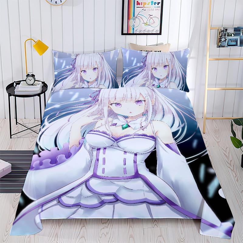 REM Anime Bed Sheet REM Ram1.5,1.8Peripheral Bed Sheet Otaku Secondary Element