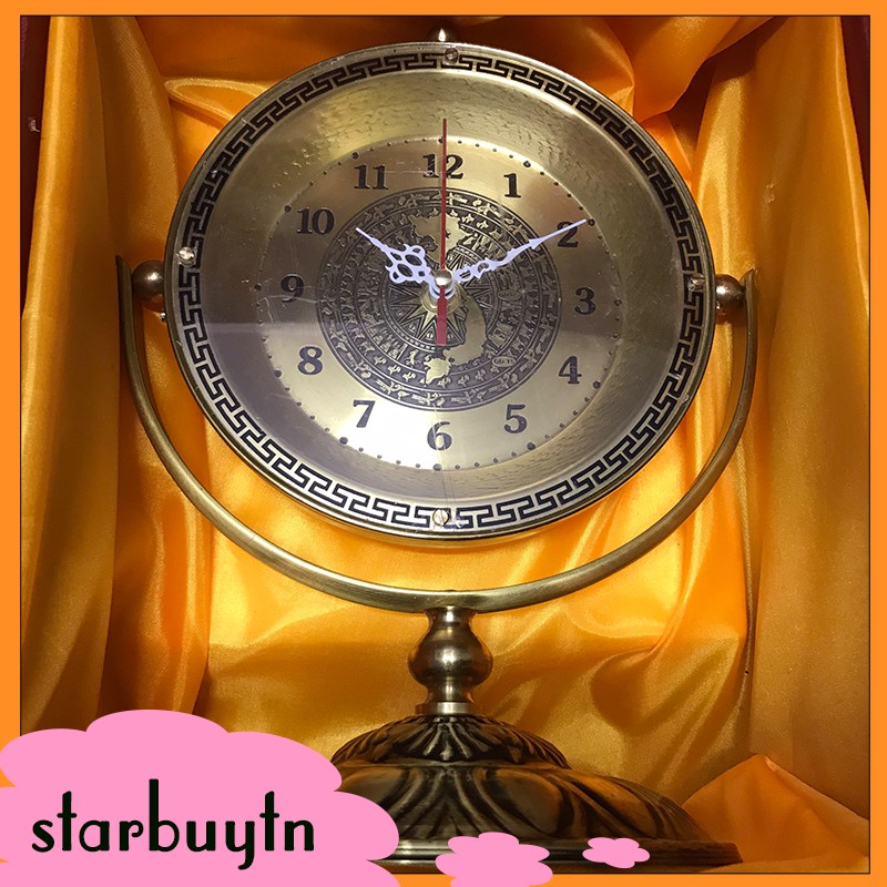 Đồng hồ để bàn bằng đồng phong cách châu Âu