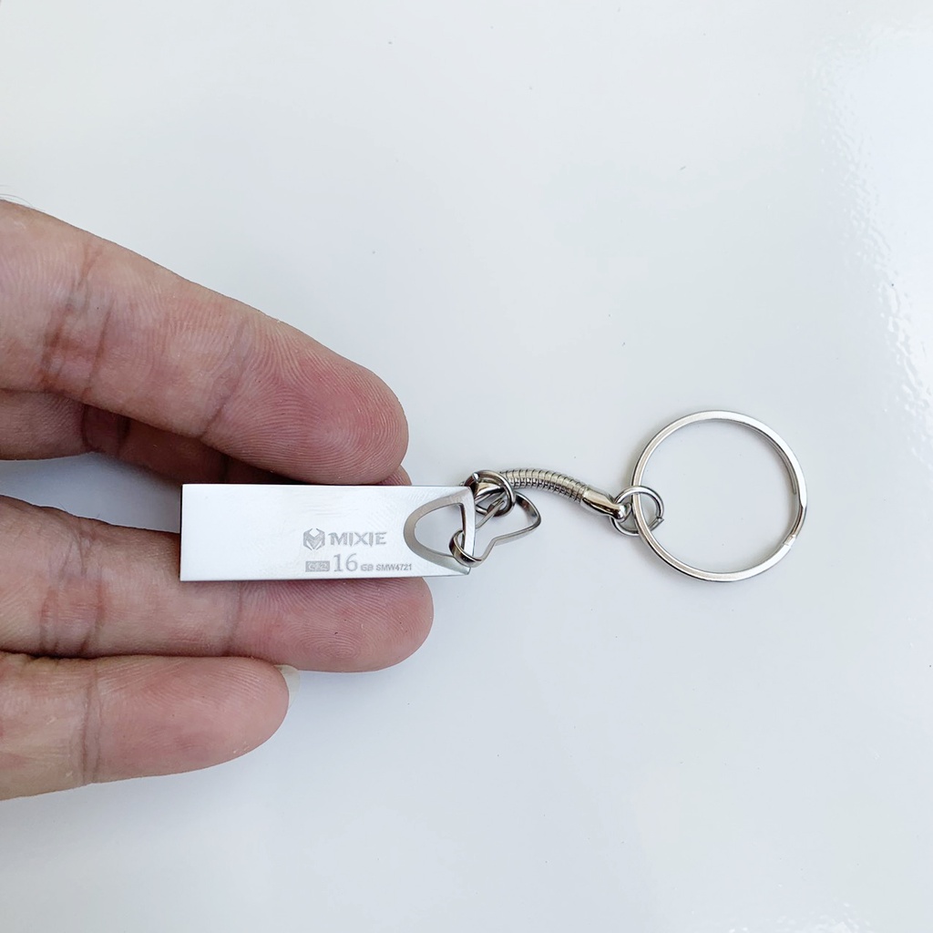 USB 16Gb/32Gb/64Gb 2.0 MIXIE - Kim Loại, Có Dây Đeo, Thời Trang, BH 2 Năm