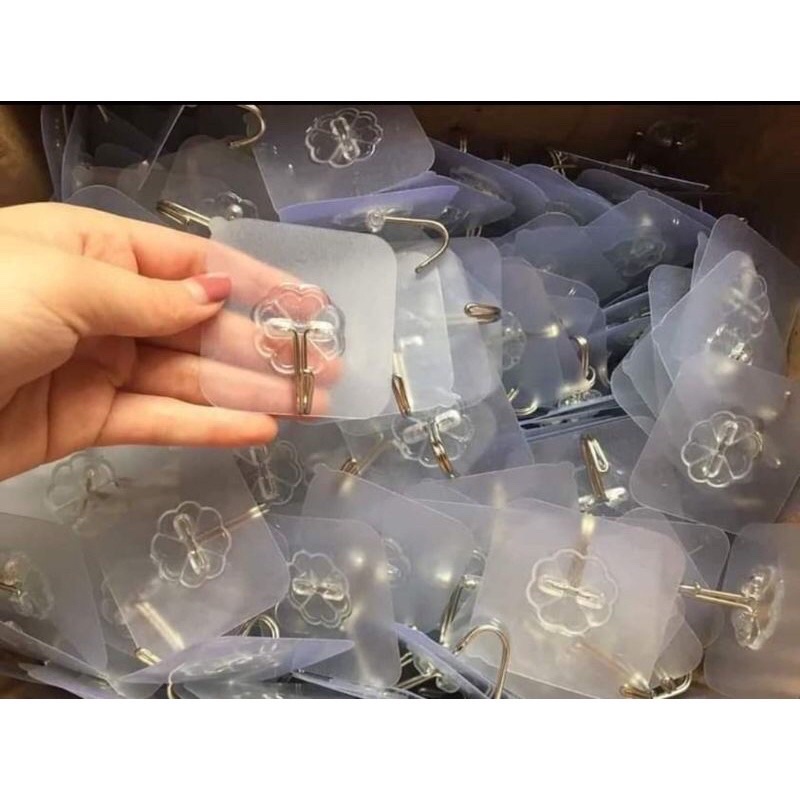 Combo 30 móc dán tường trong suốt đa năng chịu lực siêu bền