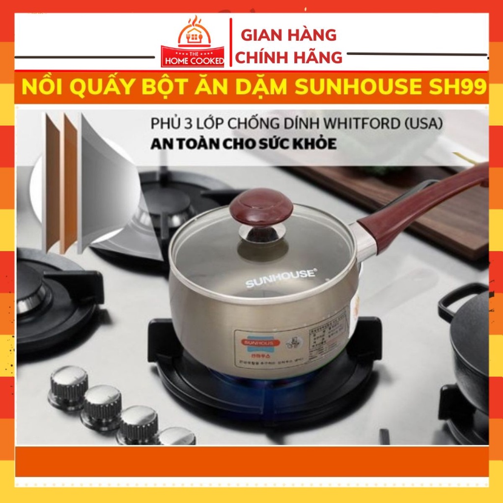 Nồi nấu bột Sunhouse chống dínhh SH99 14M3