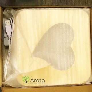 Đèn ngủ Led khung gỗ Footprint