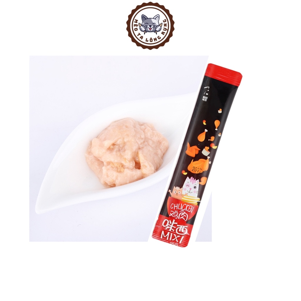 Súp thưởng cho mèo, thức ăn cho mèo thanh 15 gram nhiều vị khác nhau
