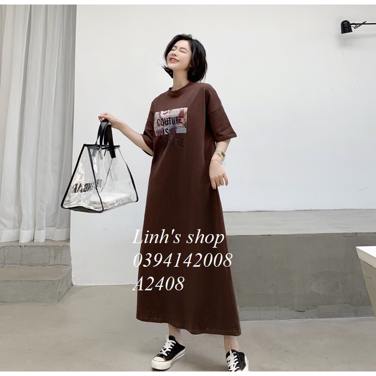 Váy Suông Đầm Suông Cotton Mát A2408 COUTURE