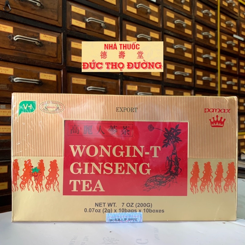 Chè Sâm Hàn Quốc - Trà sâm hàn quốc WONGIN T GINGSENG TEA - hộp 100 gói