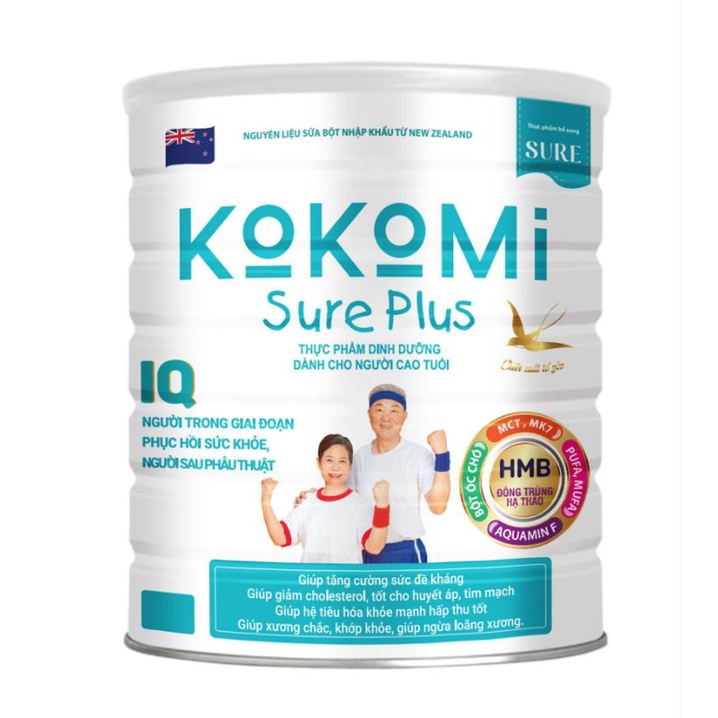 Sữa Kokomi Iq Sure Plus 900g