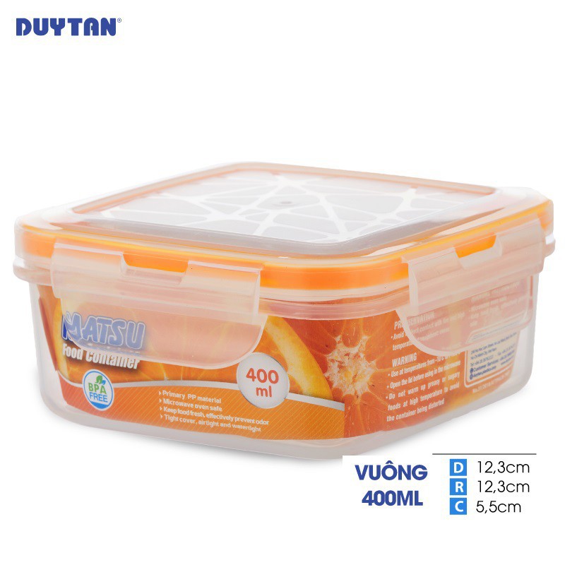 hộp thực phẩm matsu duy tân 400ml, 500ml, 900ml, 1000ml, 1800ml