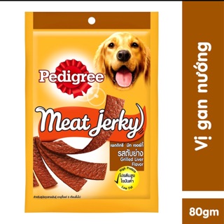 combo 12 gói thức ăn vặt cho chó vị gan nướng 80gr