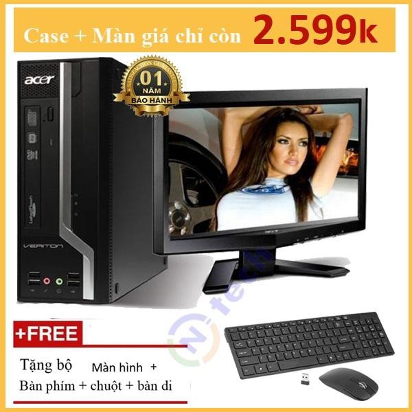 cây máy tính đồng bộ acer cắm là chạy giá rẻ xấp mặt bảo hành 12 tháng phù hợp văn phòng, học tập và giải trí