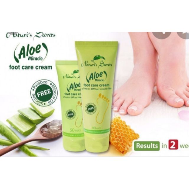Kem dưỡng và trị nức gót chân Aloe Miracle Foot Care Cream