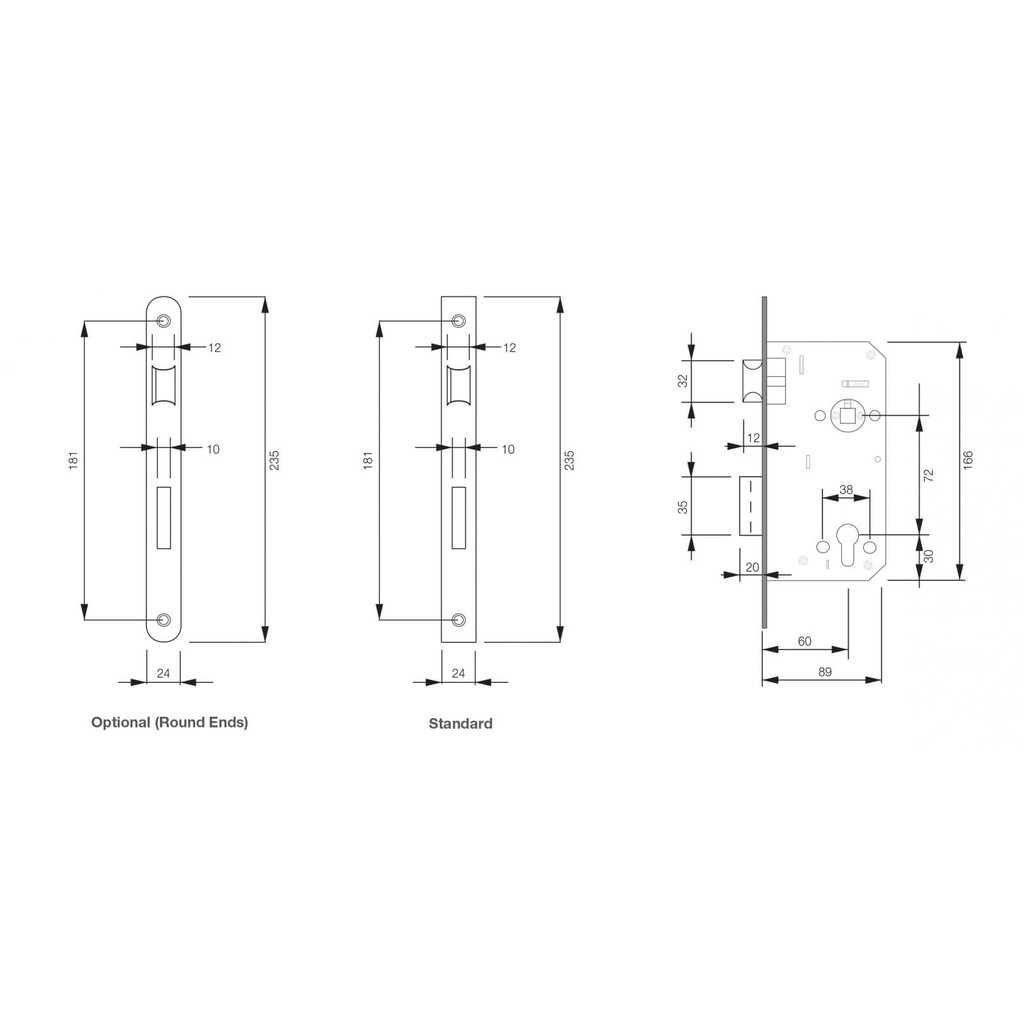 Thân khóa cửa đi YALE dòng YCL/60SN/- (Bảo hành 2 năm) - Hàng chính hãng Không có đánh giá