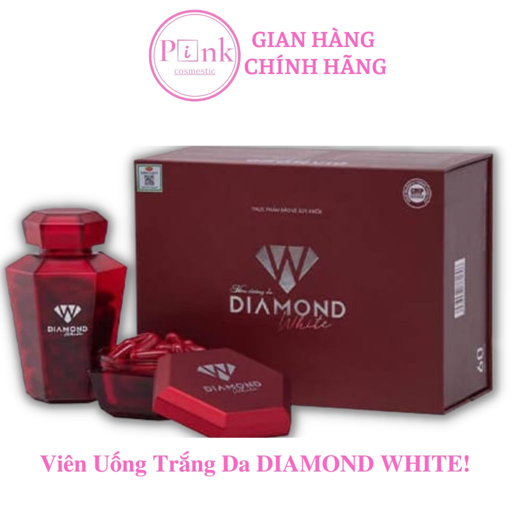 Diamond White Viên Uống Trắng Da Chống Nắng Giảm Nám Tàn Nhang