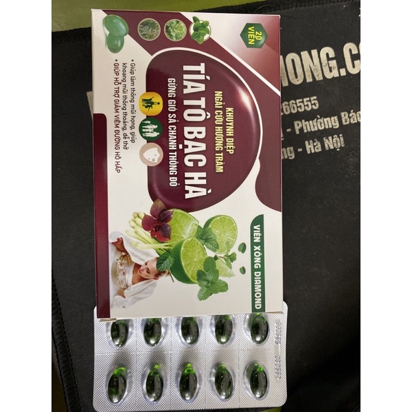 Viên tinh dầu xông hơi hương tràm (Hộp 2 Vỉ, Vỉ 10 Viên)