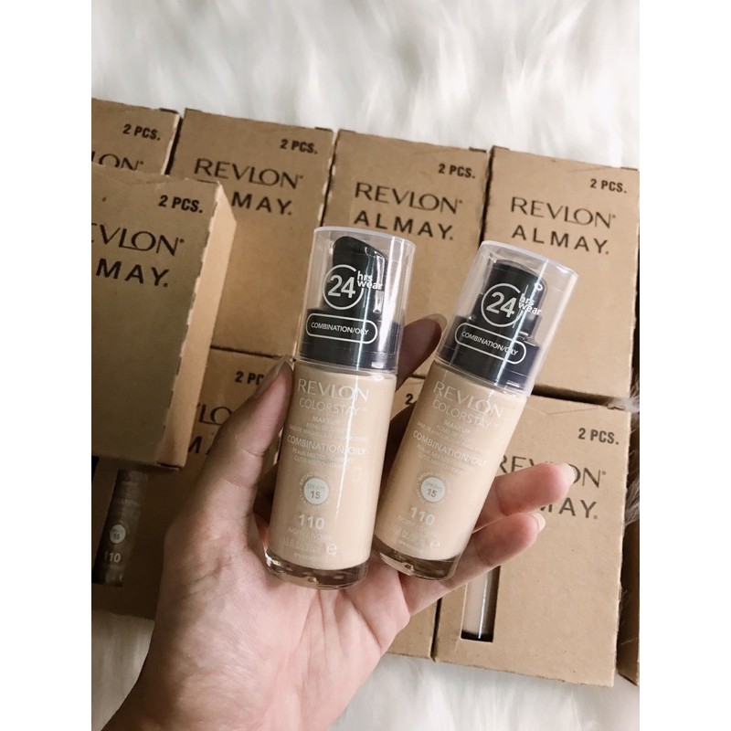 (Hàng mỹ) Kem Nền Dành Cho Da Dầu Revlon ColorStay 24hrs Makeup Oil- Màu 110