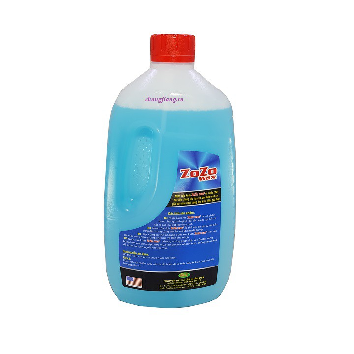 Nước rửa kính ô tô Zozo Wax Glass Cleaner 2 Lít
