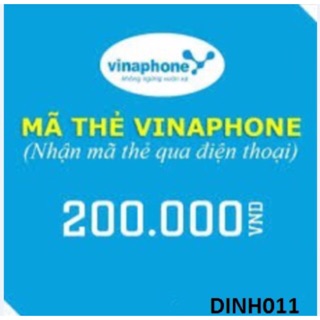 Thẻ vinaphone 200k (có mã thẻ và seri)