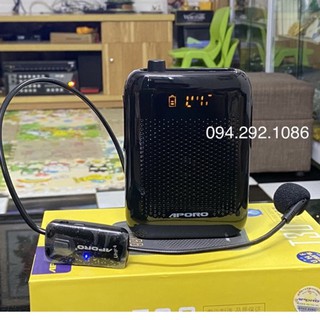 Máy Trợ Giảng Aporo T30 UHF 2.4G Không Dây Bluetooth 5.0 NEW 2021 micro đeo tai