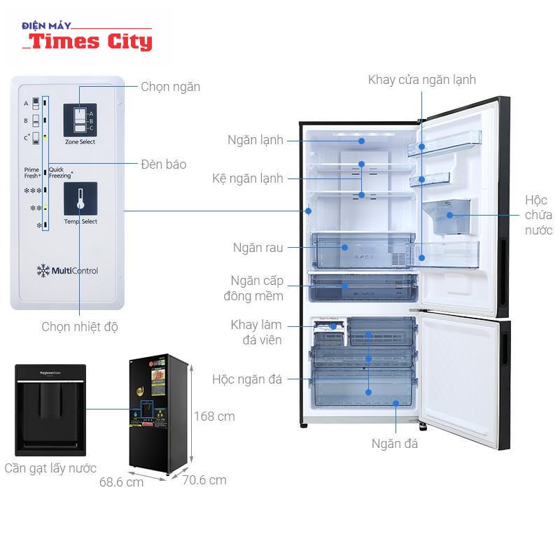 Tủ lạnh Panasonic 368L NR-BX421GPKV