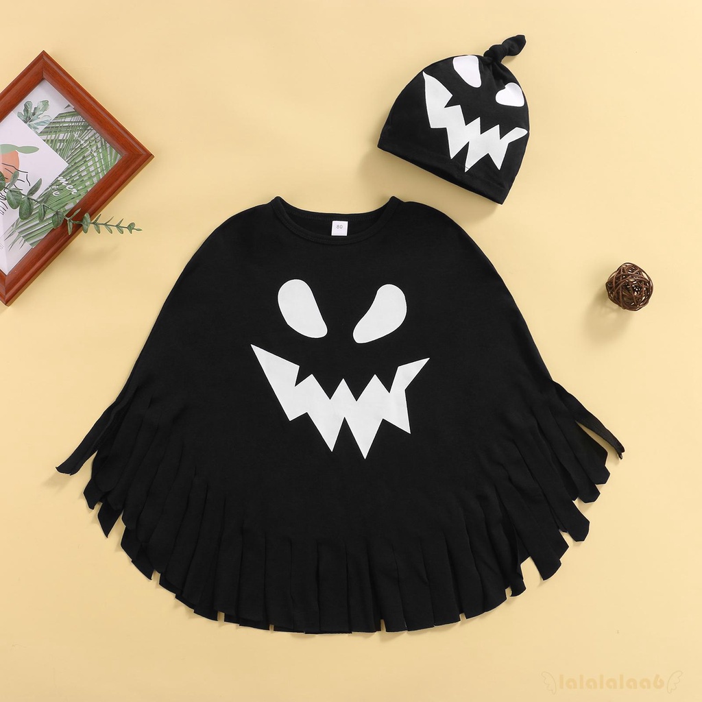 Bộ áo choàng + mũ hóa trang ma đen nhân dịp Halloween LAA6