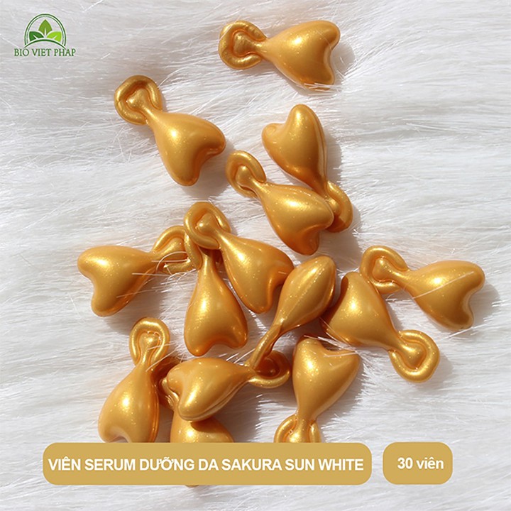 Serum Chống Nắng Sakura Sun White Hộp 30 viên - Giúp Chống Nắng, Giữ Ẩm &amp; Ngăn Ngừa Lão Hóa - Coastlinecare Pharmacy