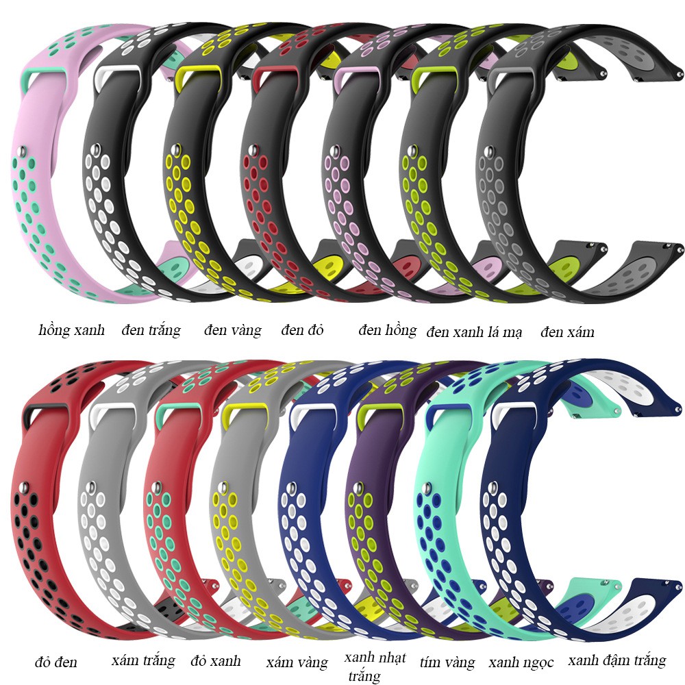 Dây đồng hồ thể thao nhiều màu Samsung Watch/Gear S3/Classic/Frontier