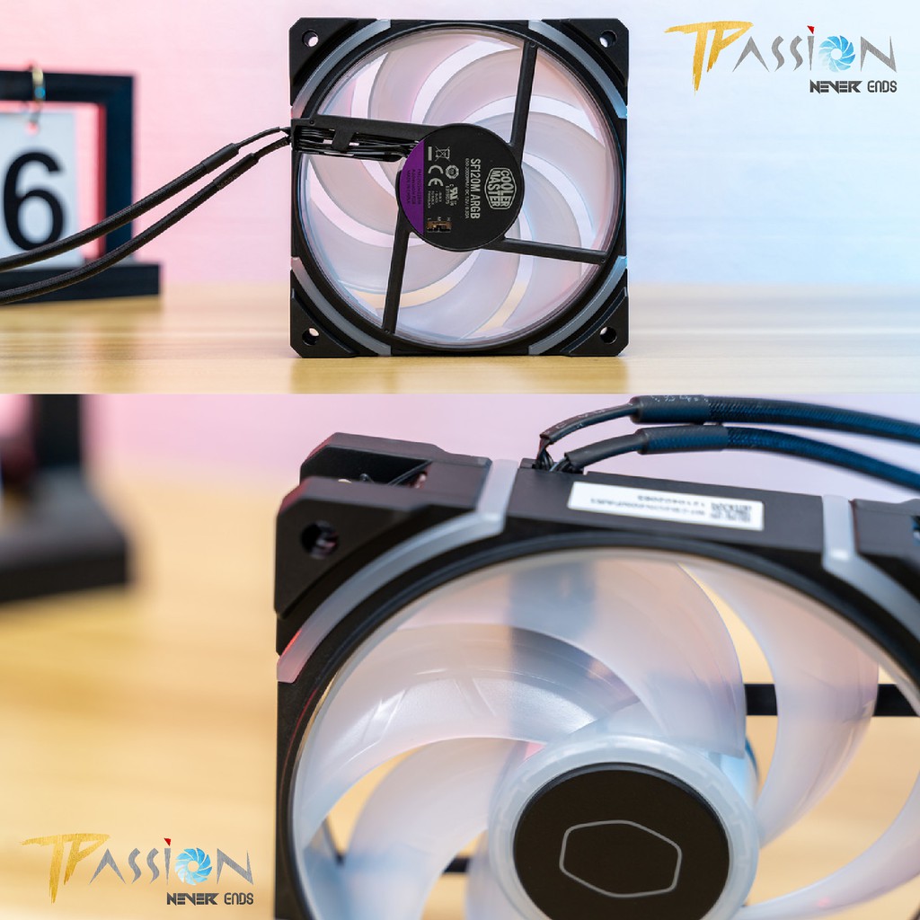 Quạt tản nhiệt Cooler Master Masterfan SF120M ARGB - Chính hãng, fan 12cm Dual Ball, LED 5V đồng bộ