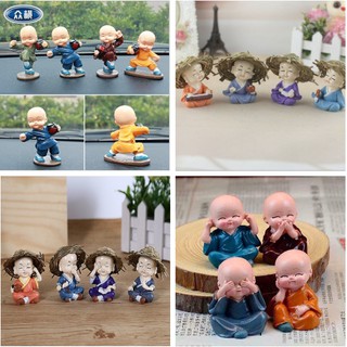 [GIÁ SỈ] BỘ TƯỢNG 4 CHÚ TIỂU MÚA VÕ - TỨ KHÔNG - CẦM KỲ THI HỌA - ĐỘI NÓN CỰC ĐẸP [SALE]