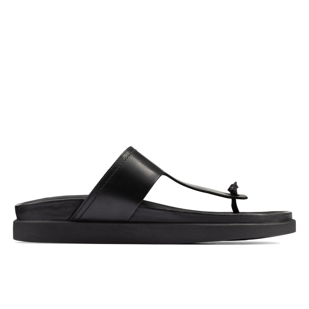 Dép xăng đan Da Nam CLARKS Sunder Post màu Đen và màu Nâu