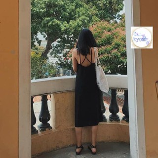 Váy maxi 2 dây đan lưng hot