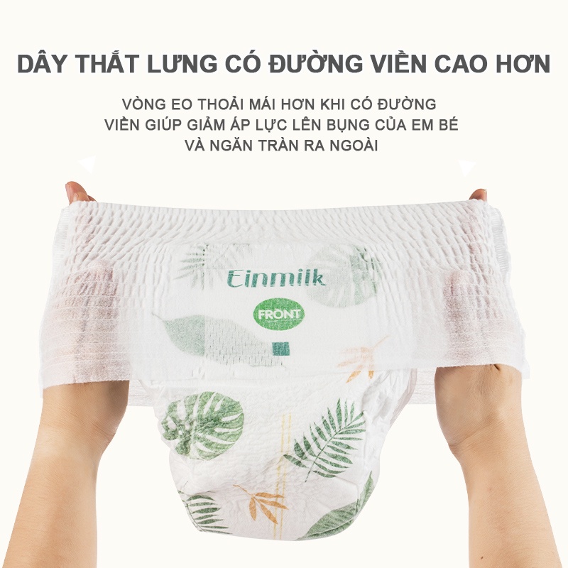 Tả quần Einmilk siêu mỏng size L40-XL38-XXL35-XXXL33 miếng một bịch , thấm hút và không tràn