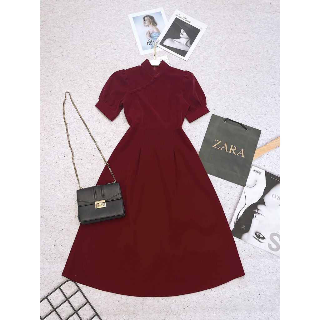 ☘️VÁY ĐỎ CÚC BỌC - LỘC TÀI TÂN XUÂN 🌷( Zamy Store) | BigBuy360 - bigbuy360.vn