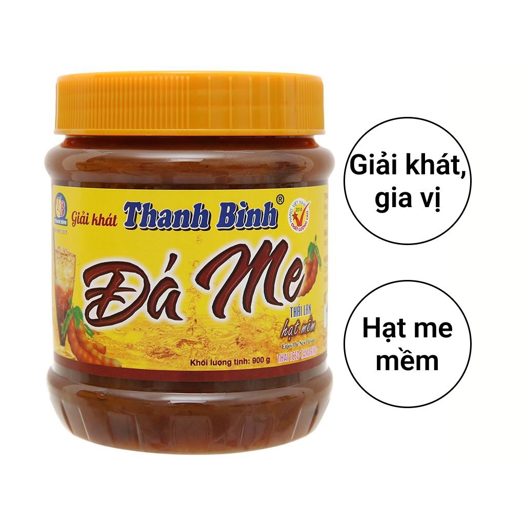 Đá me Thanh Bình hạt mềm thơm ngon giải nhiệt, hũ 900gr