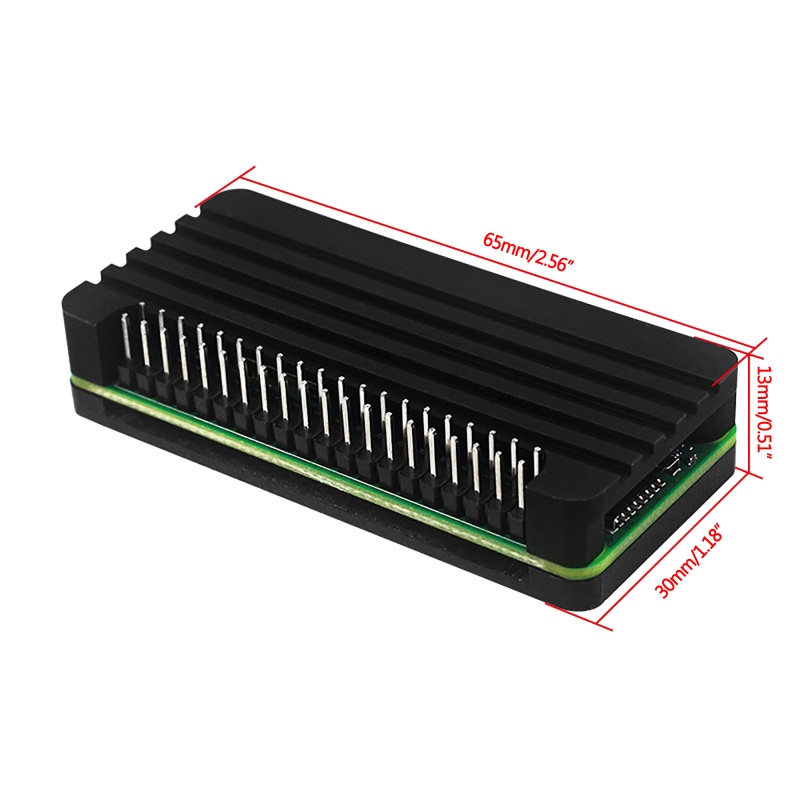 Vỏ Nhôm Thẳng / Cong Làm Mát Cho Raspberry Pi Zero 2W