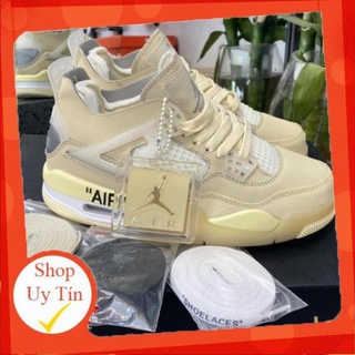 Giày Sneaker Jordan 4 Off White Full Box Full Phụ Kiện Freeship