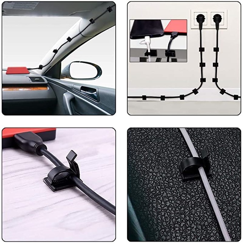 Dụng Cụ Sắp Xếp Dây Cáp Đa Năng Tự Dính Tiện Dụng
