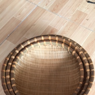Set 3 rổ mây
