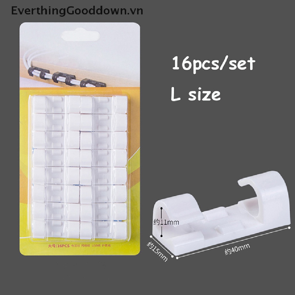 Everthinggood Bộ Giá Đỡ Ổ Cắm Điện Kẹp Dây Cáp Tự Dính Sắp Xếp Gọn Gàng