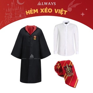 Áo choàng Harry Potter kèm cavat và sơ mi Nam/nữ - Trang phục Phù thuỷ hoá trang Harry Potter - Chuẩn hàng ALWAYS Store