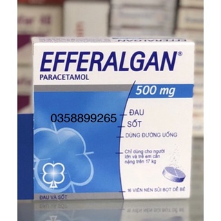 [ HÀNG CHÍNH HÃNG ] Efferalgan 500mg hộp 16 viên sủi Date 23