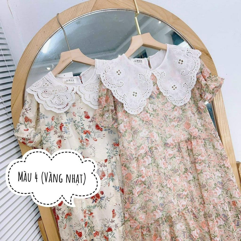 Đầm Bầu Váy Bầu Chất Voan Hoa Nhí Cổ Sen Dễ Thương Lịch Sự Đi Làm Đi Chơi Xinh Xắn HD2944 Honey Mommy