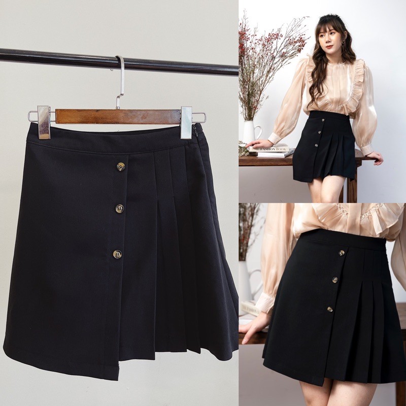 [Mã SKAMCLU7 giảm 10% tối đa 50K đơn 0Đ] Chân váy vạt chéo xếp ly | BigBuy360 - bigbuy360.vn