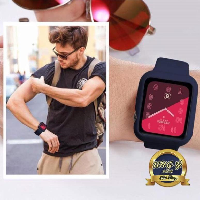 Bộ dây đeo thay thế + ốp nhựa mềm 2 trong 1 bảo vệ đồng hồ thông minh Apple Watch 5 4 3 2 1 42/ 44/ 40 MM