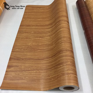 decal gỗ nâu có sẵn keo - khổ 1,2m