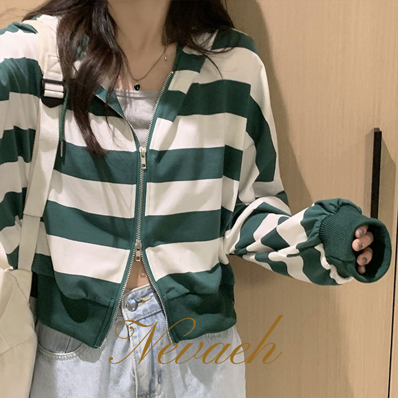 Áo Khoác sweater Mỏng Có Nón Dáng Rộng Và Khóa Kéo Phong Cách Hong Kong Thời Trang Mới 2022 Cho Nữ