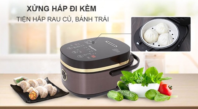 Nồi cơm điện cao tần Kangaroo 1.8 lít KG599N ( MỚI 100% ) Lòng nồi bằng hợp kim nhôm 7 lớp, phủ chống dính kim cương