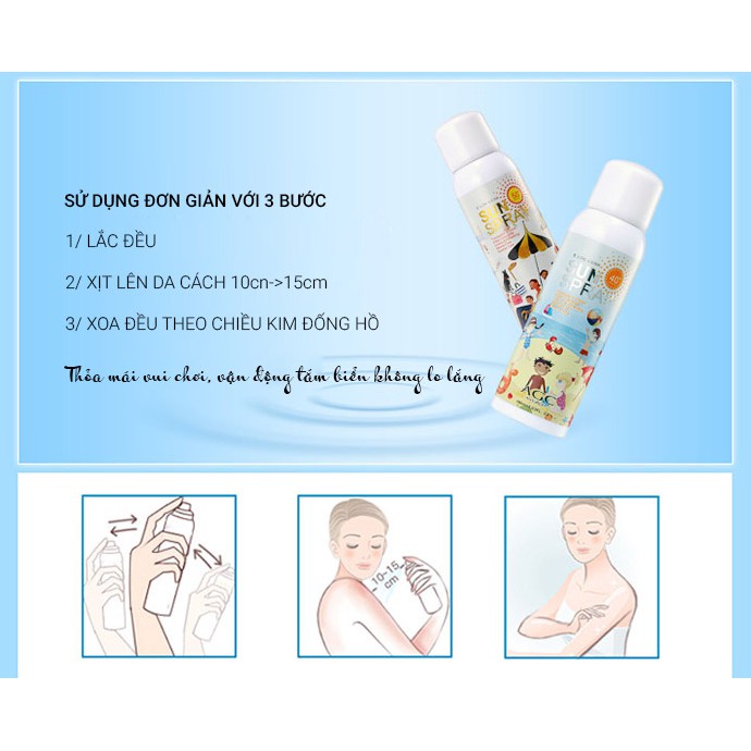 [Rẻ vô địch] - Xịt Chống Nắng- Xịt Che Khuyết Điểm Dưỡng Trắng Da Cao Cấp AGC SPF 50++