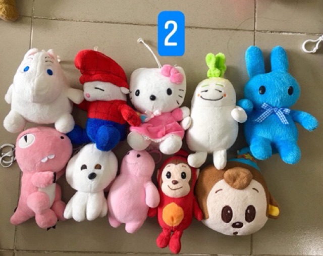 Set 10 gấu bông mini 12-15cm